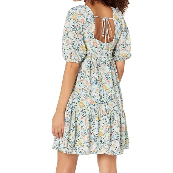 BCBGeneration Women's Fit & Flare 3/4 Sleeve Square Neck Mini Dress, large - Picture 16 of 17